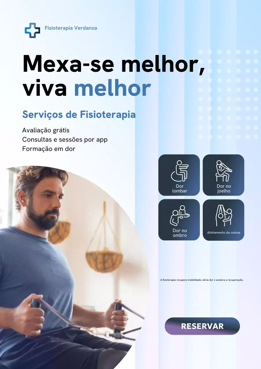 Pôster publicitário da Blue Modern Therapy