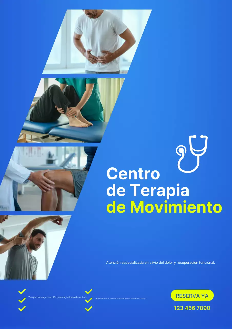 Promoción de la terapia moderna azul
