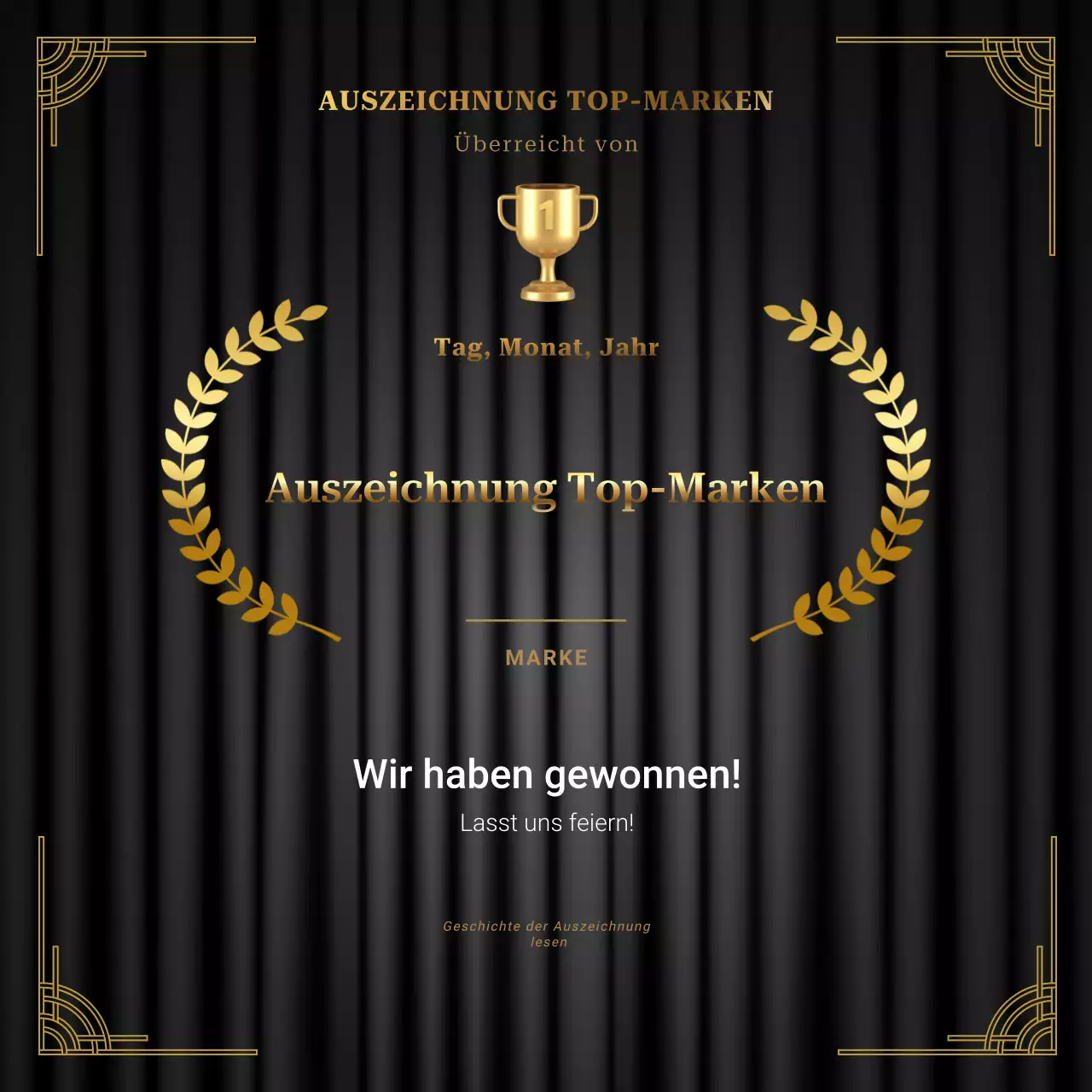 Bekanntgabe der Black and Gold Elegant Awards