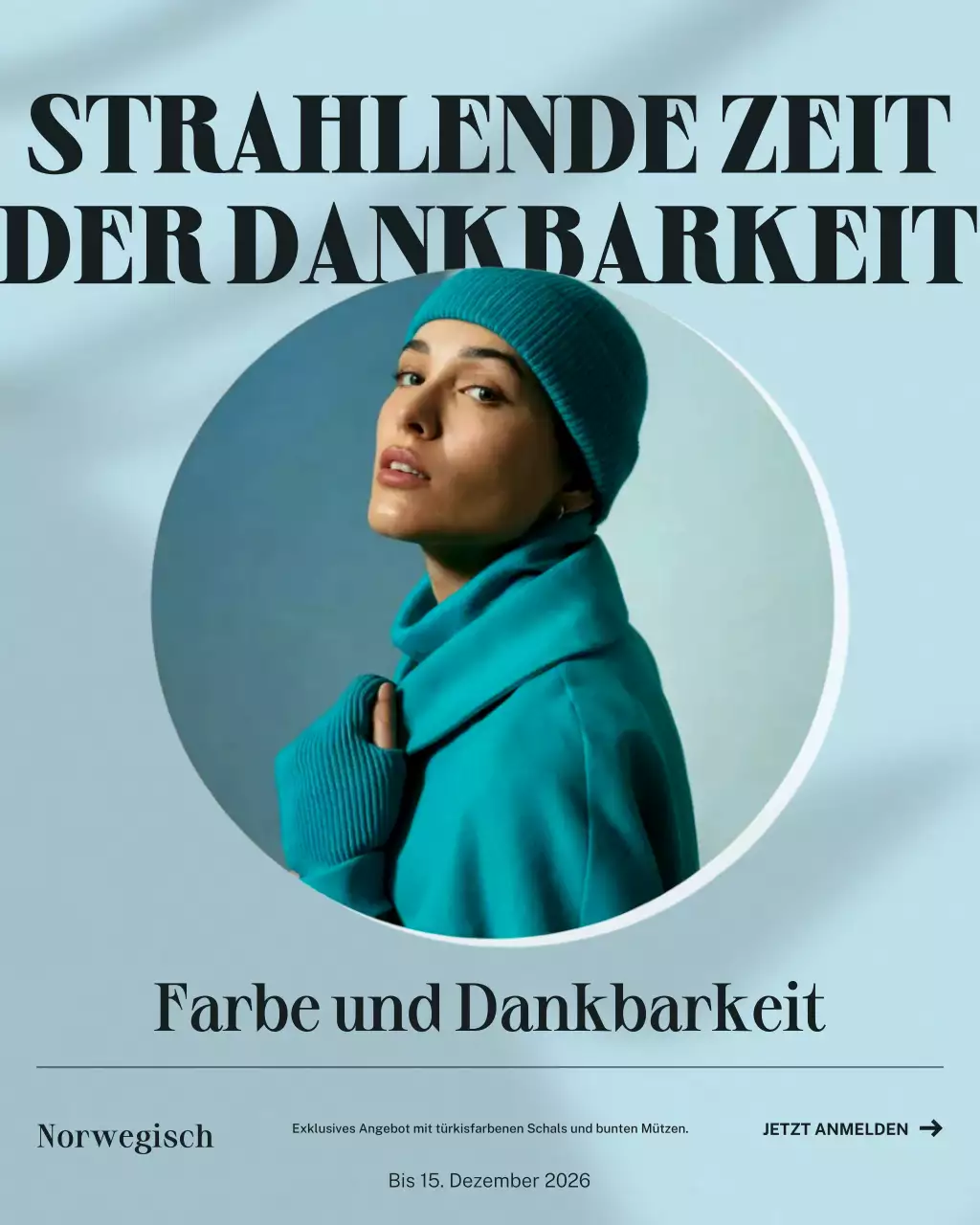 Teal Modern Fashion Promotion Instagram-Post