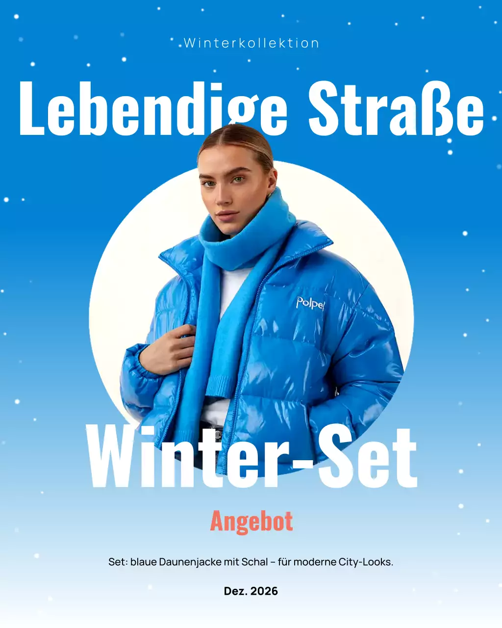 Instagram-Post zur Blue Modern Fashion-Werbung