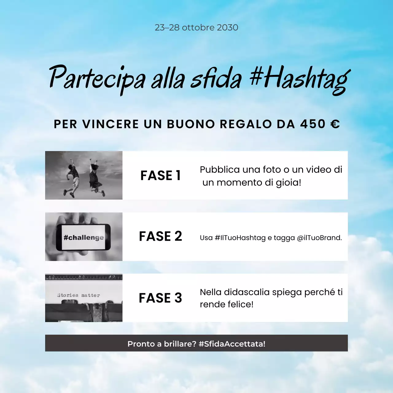 promozione moderna sui social media blu