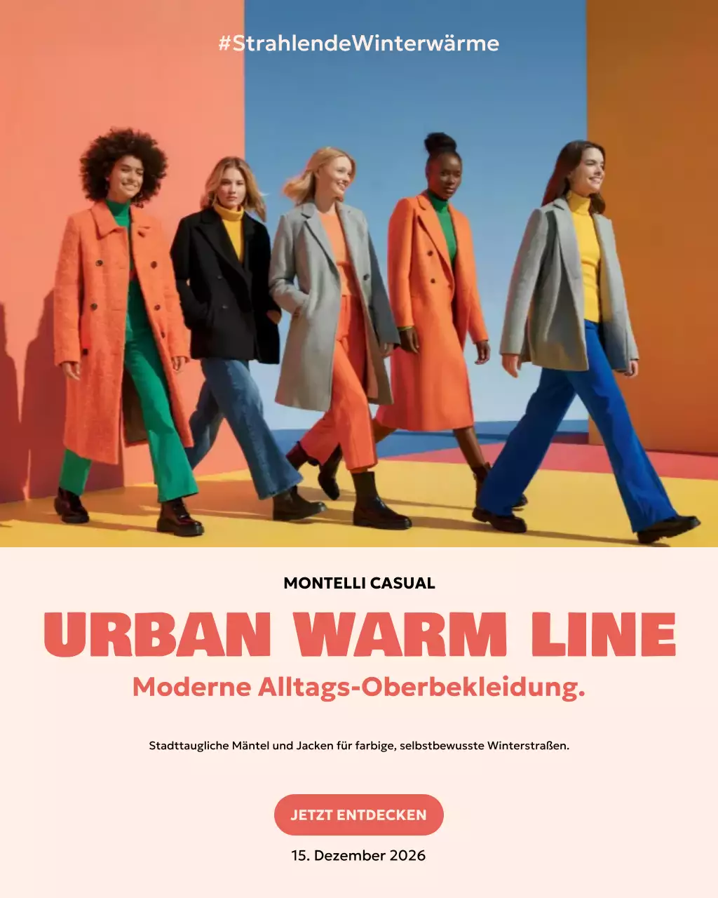 Orange Modern Fashion Werbung Instagram Post
