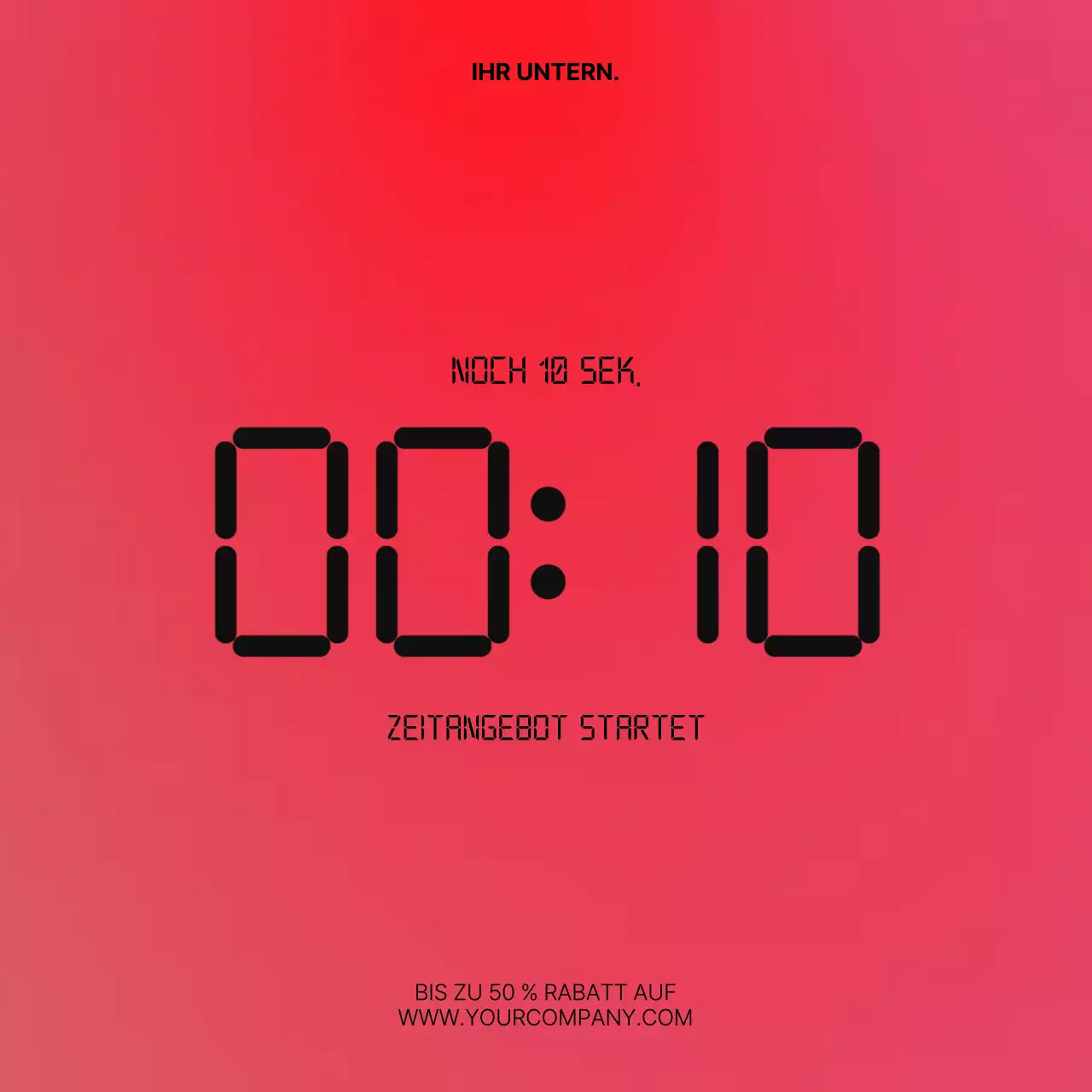 rote moderne Verkaufsförderung