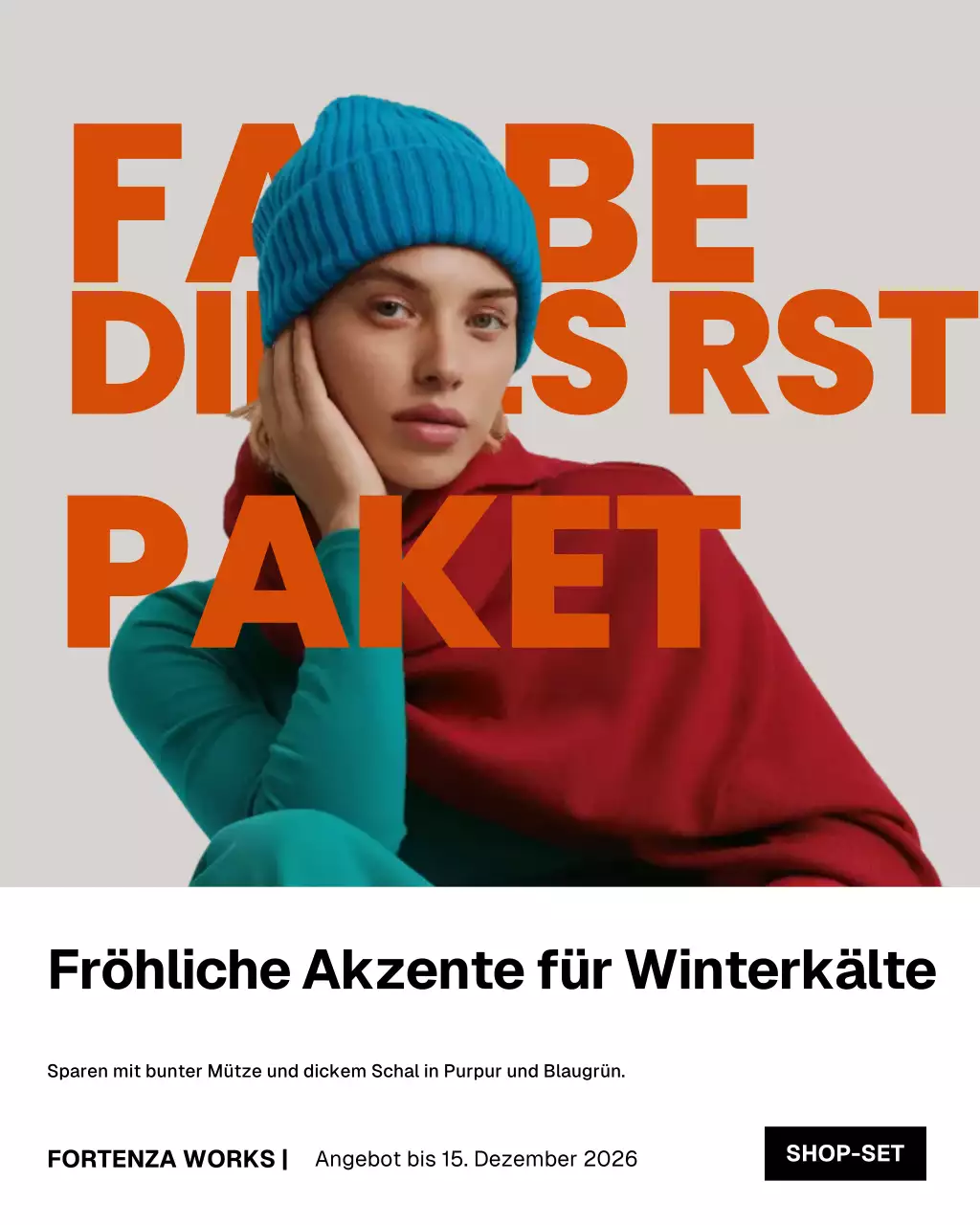 Orange Modern Winter Promotion Instagram-Post