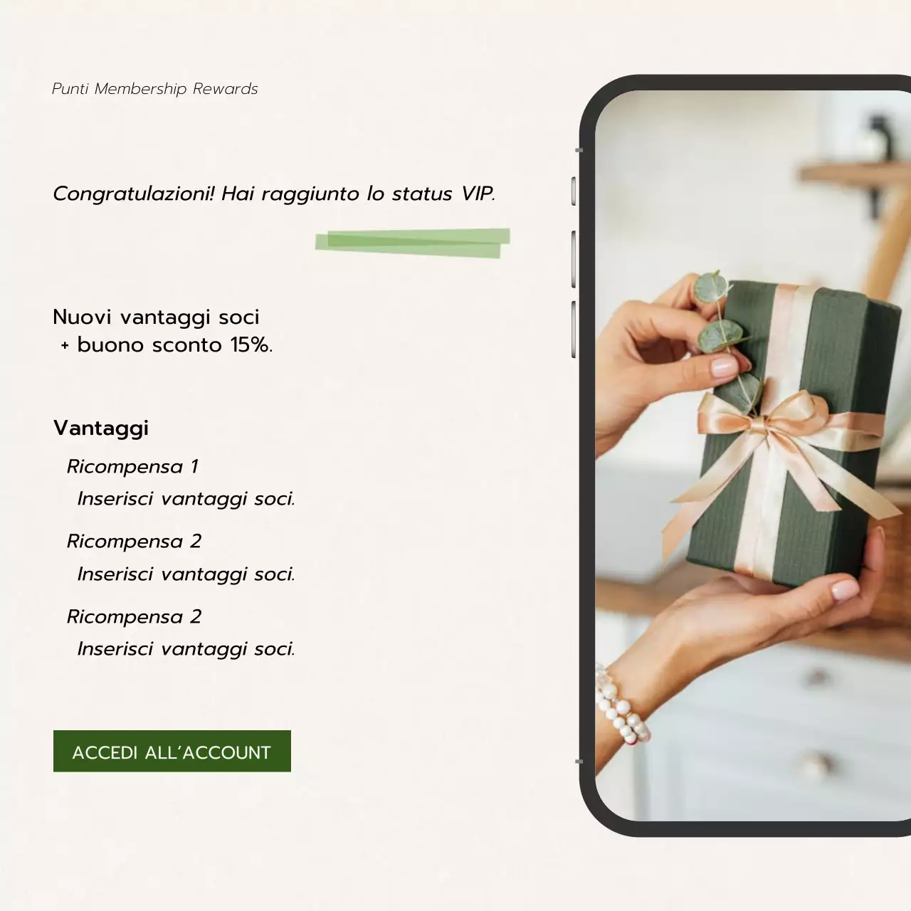 annuncio del premio per l'iscrizione moderna e verde
