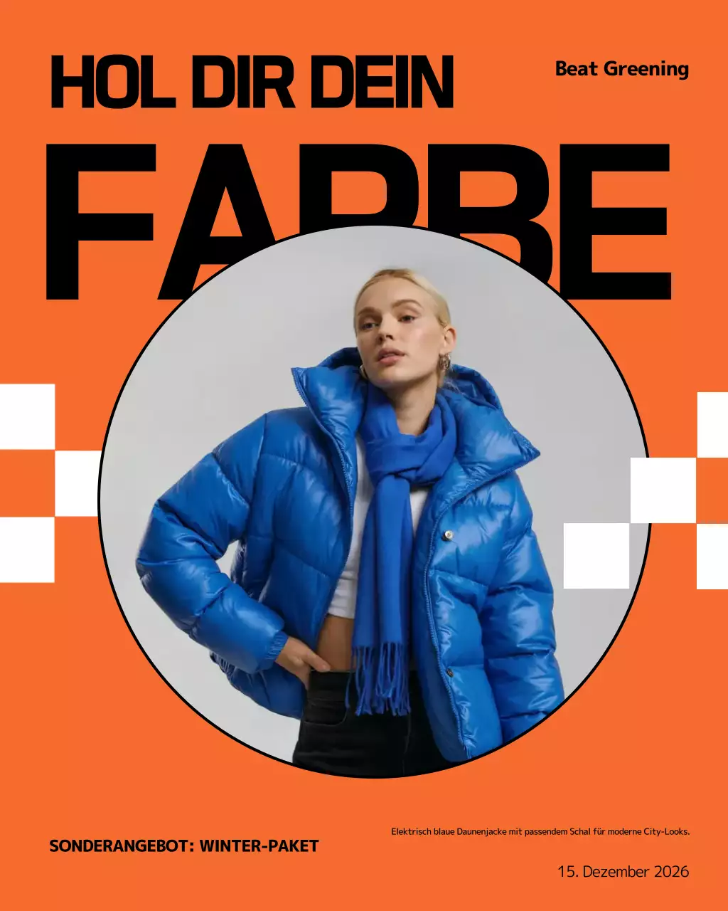 Orange Trendy Fashion Promotion Instagram Post