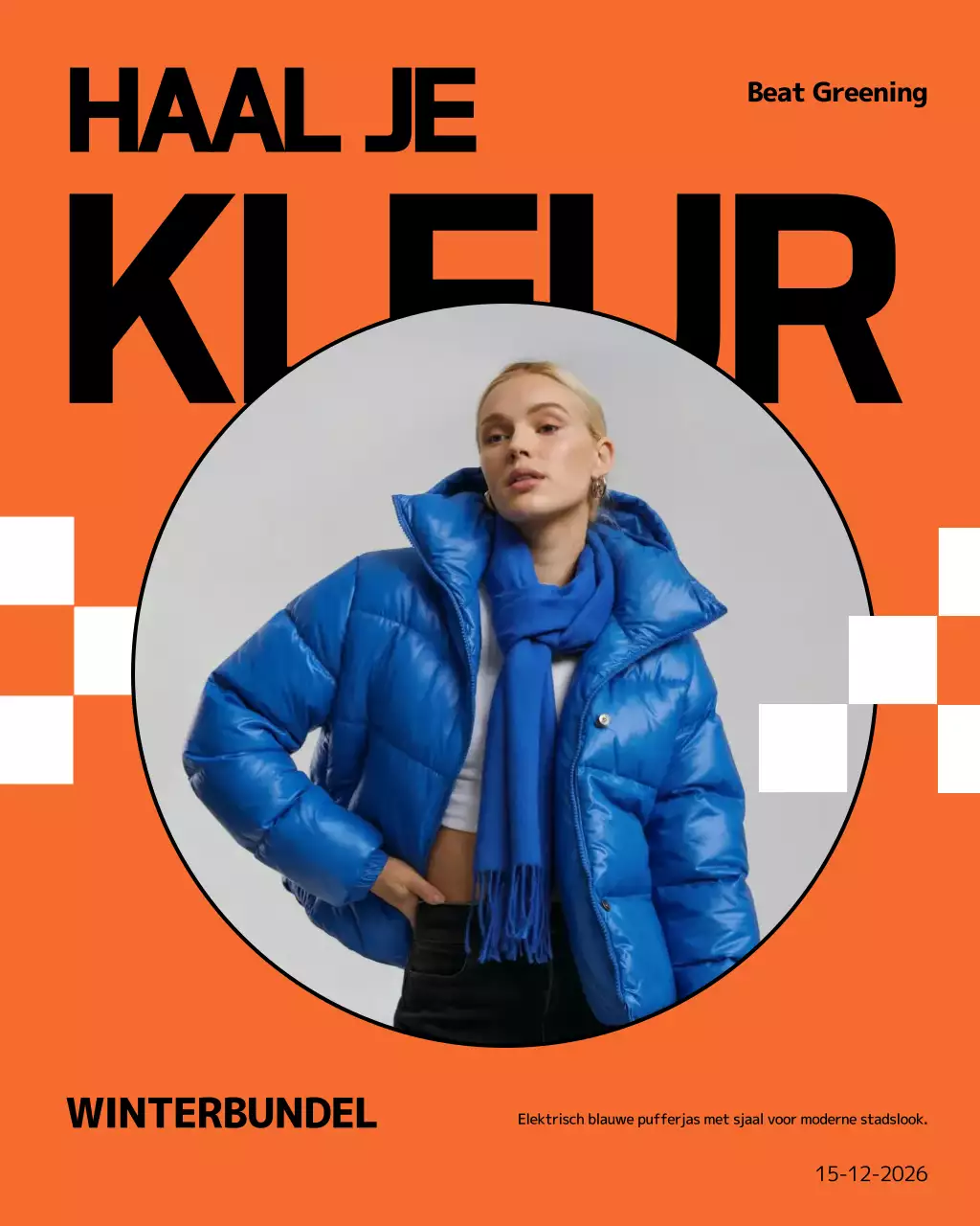 Oranje Trendy Mode Promotie Instagram Post