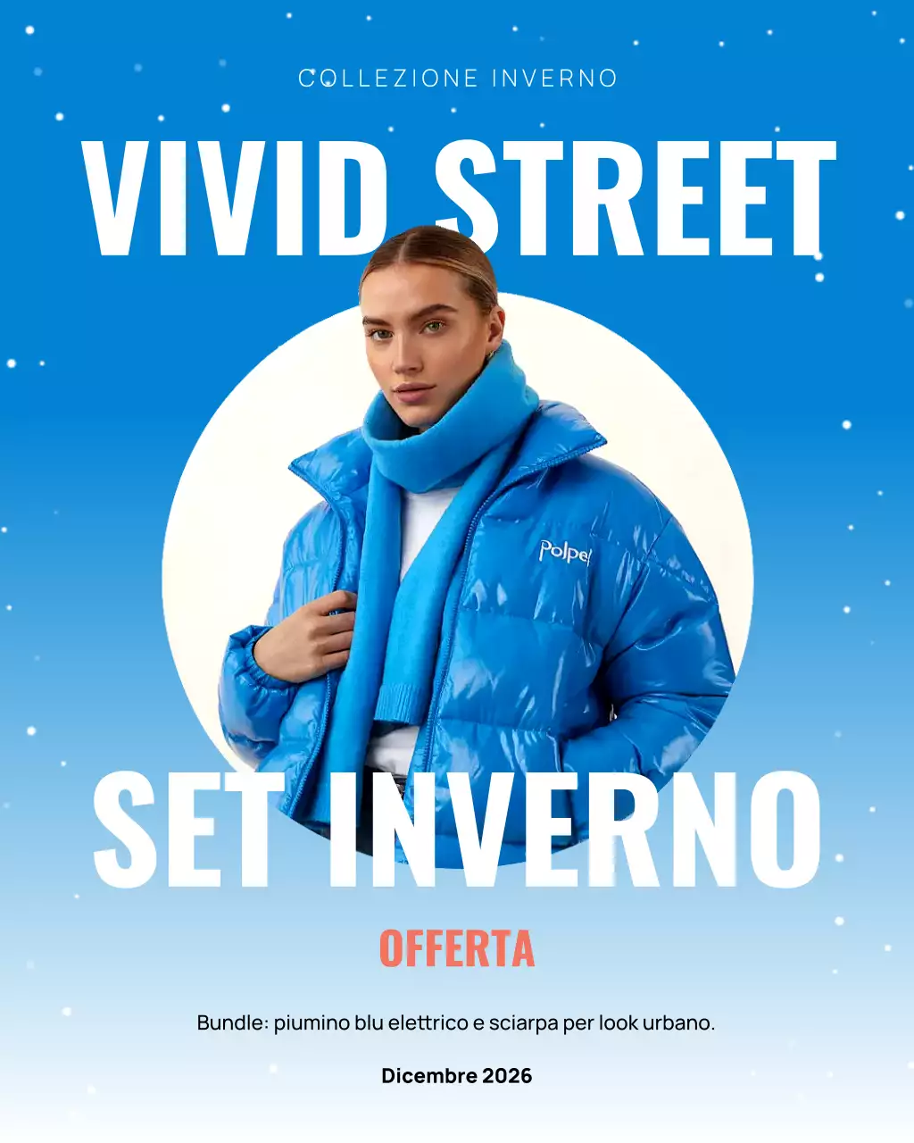 Post Instagram promozionale di Blue Modern Fashion