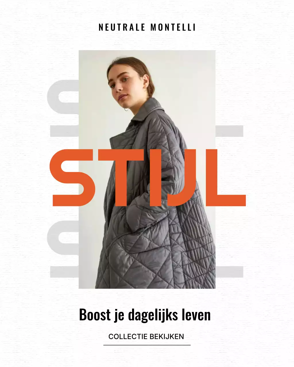 Grijze moderne mode promotie Instagram-post