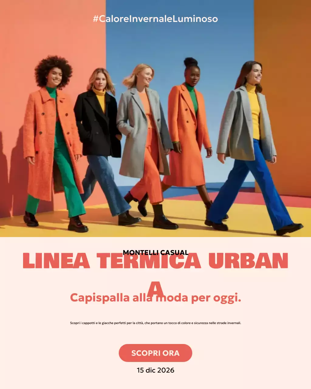 Post Instagram pubblicitario di Orange Modern Fashion
