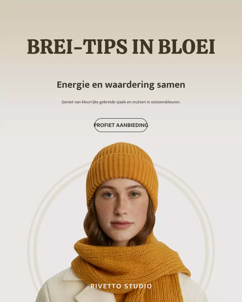 Instagram-bericht over de promotie van Mustard Modern Knitwear
