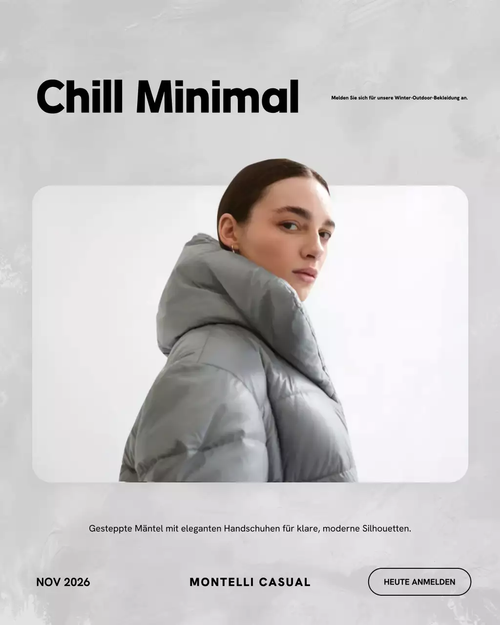 Grey Minimal Winter Promotion Instagram-Post
