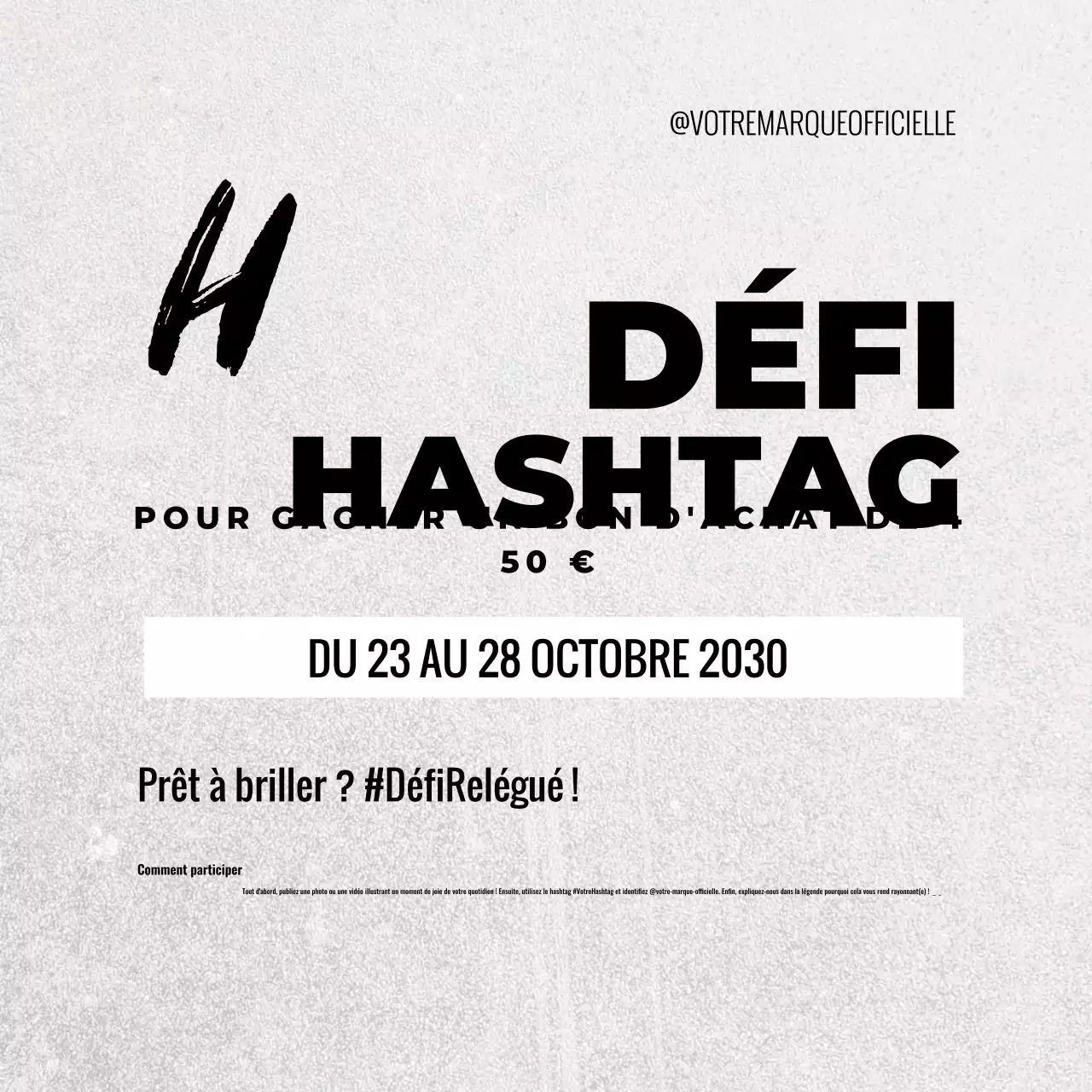 promotion grise et moderne sur les réseaux sociaux