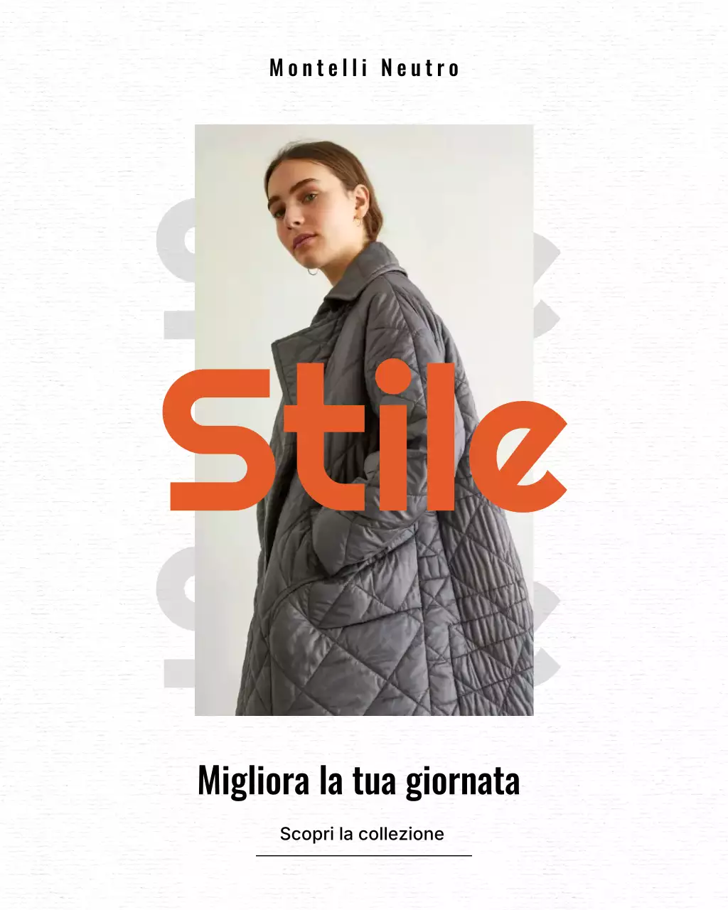 Post Instagram promozionale di Grey Modern Fashion