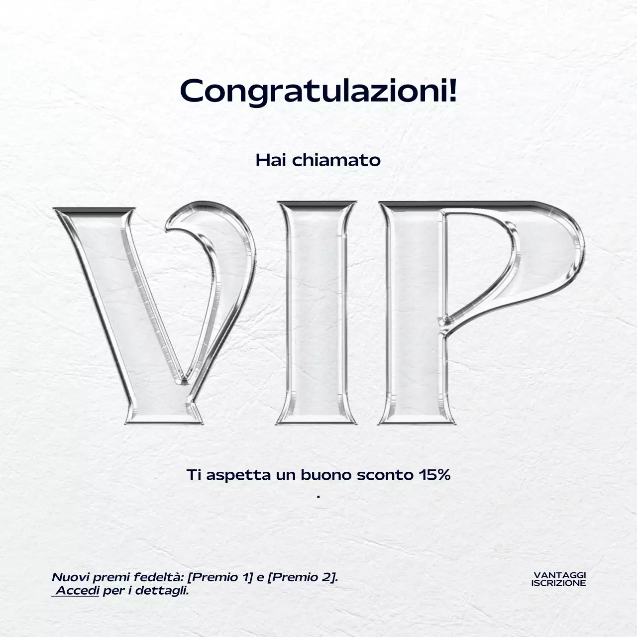 promozione premio per i membri moderni bianchi