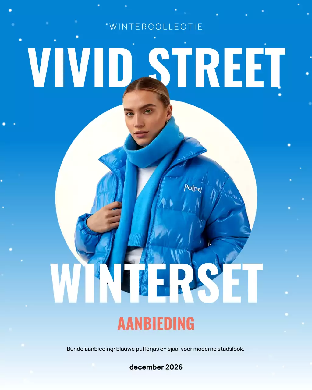 Blauwe moderne mode promotie Instagram-post