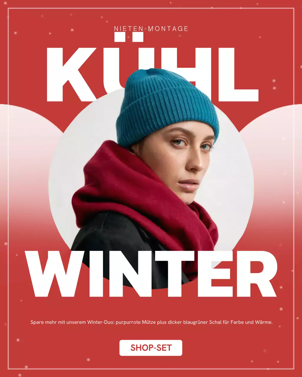 Instagram-Post zur Winter-Promotion von Red Modern