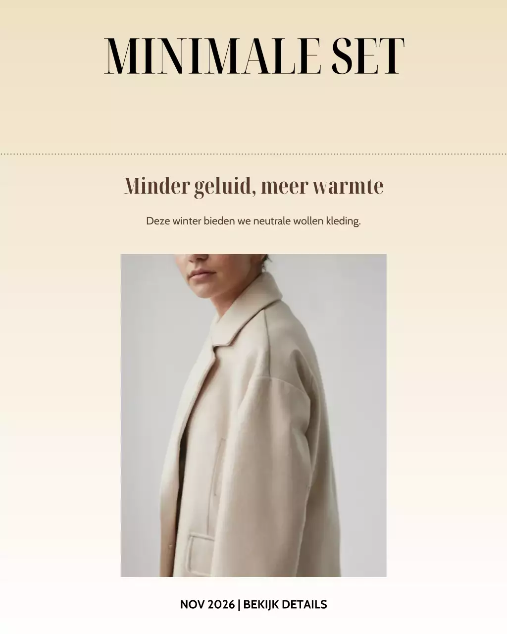Beige Minimal Fashion Promotie Instagram Post