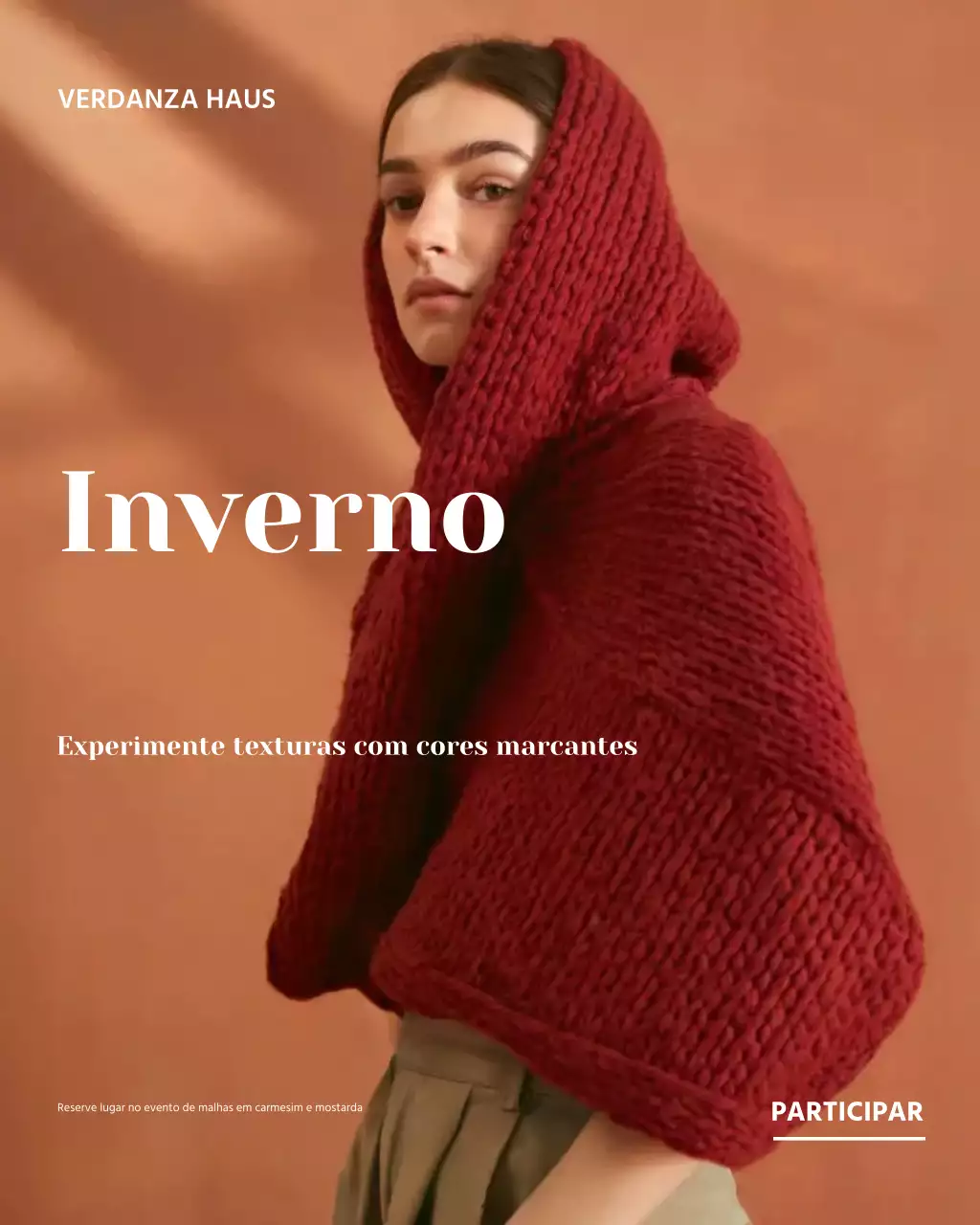 Postagem de promoção de moda elegante vermelha no Instagram