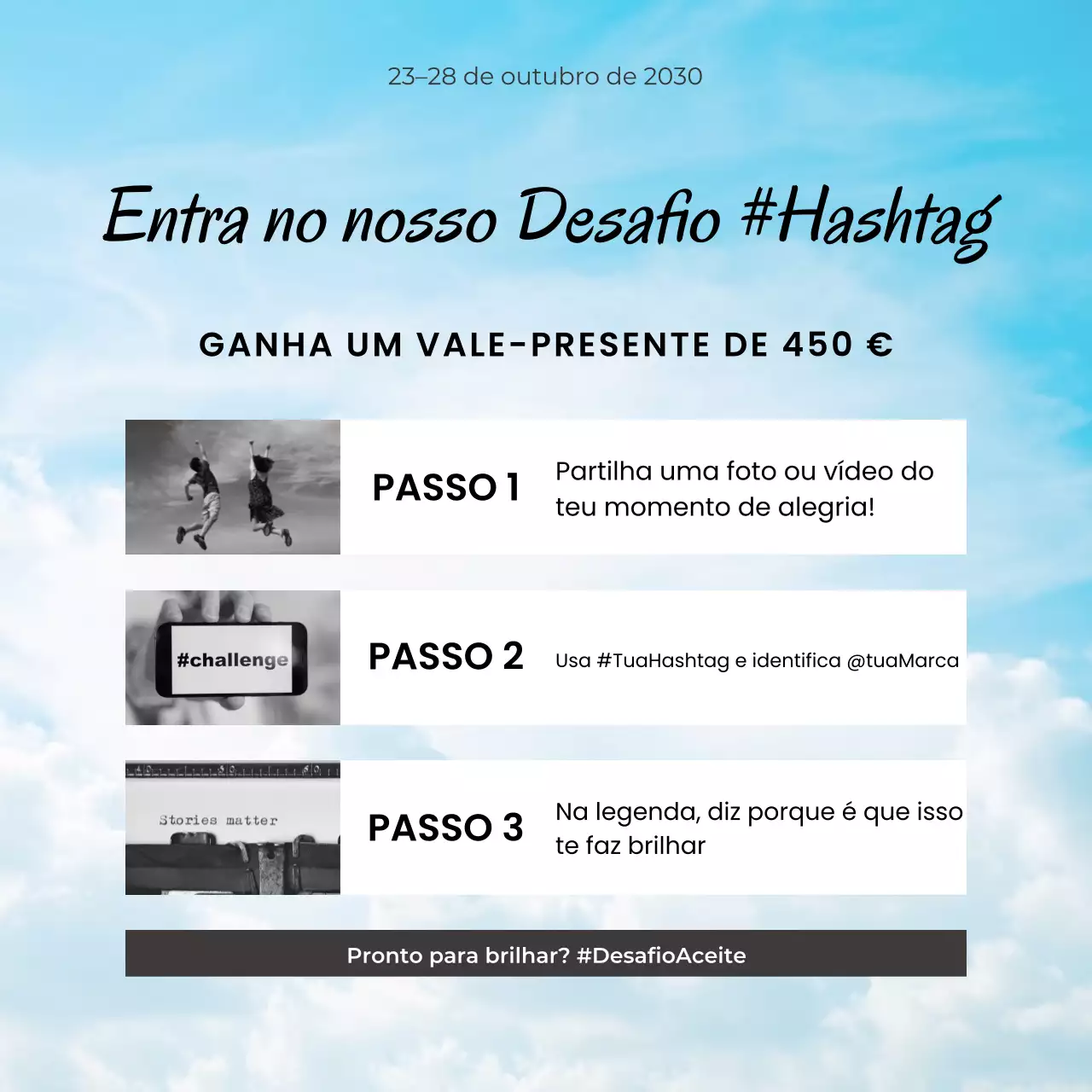 promoção moderna de mídia social azul