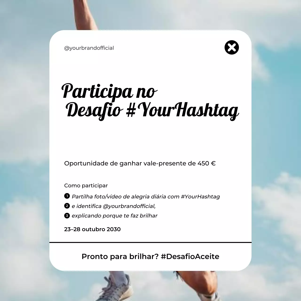 promoção moderna de mídia social branca