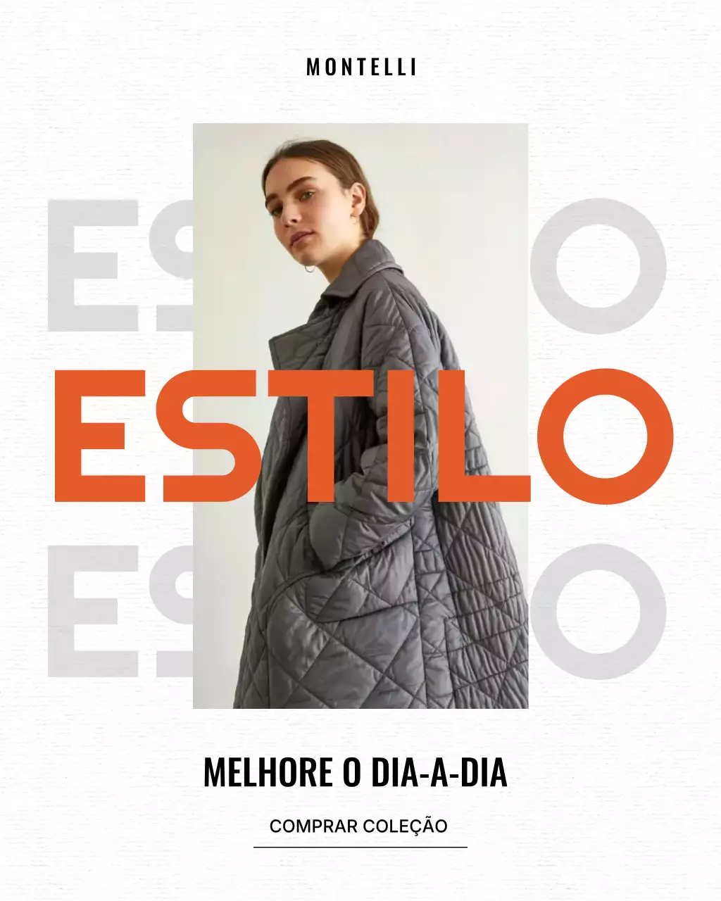 Postagem de promoção de moda moderna cinza no Instagram