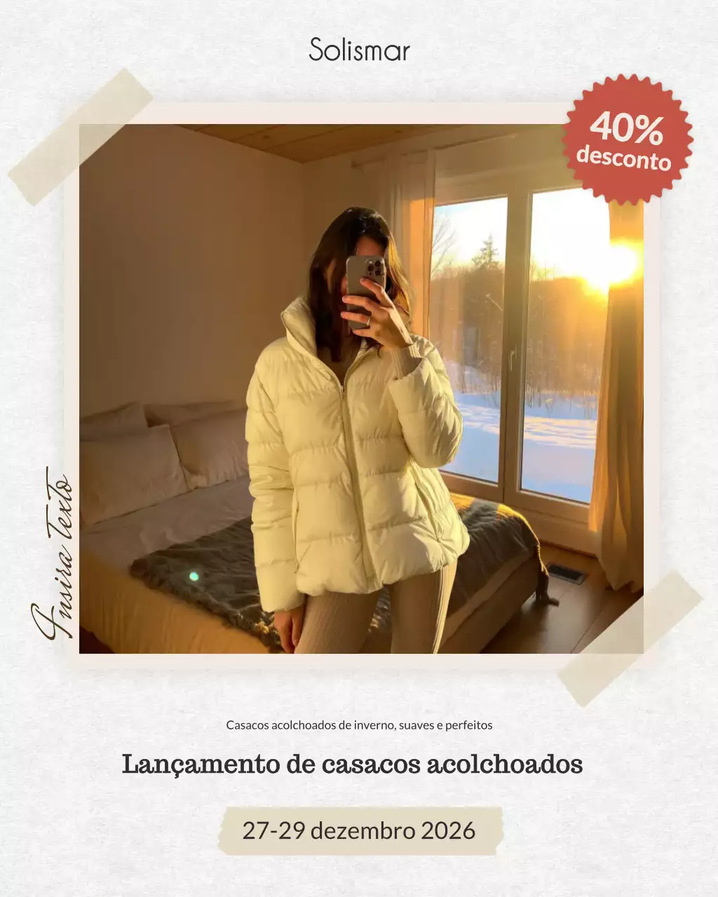 Promoção de Moda Moderna Branca