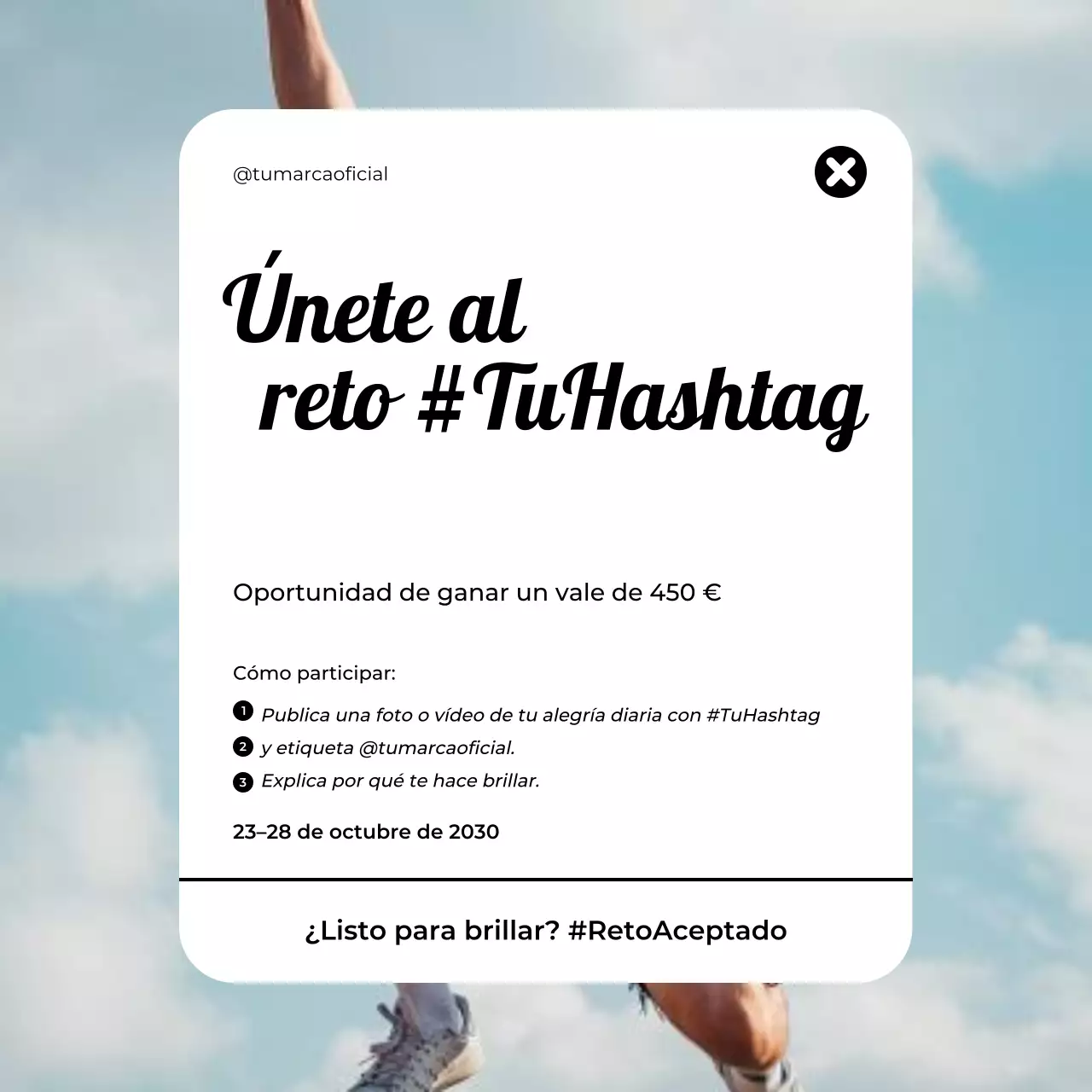 Promoción moderna en redes sociales en blanco