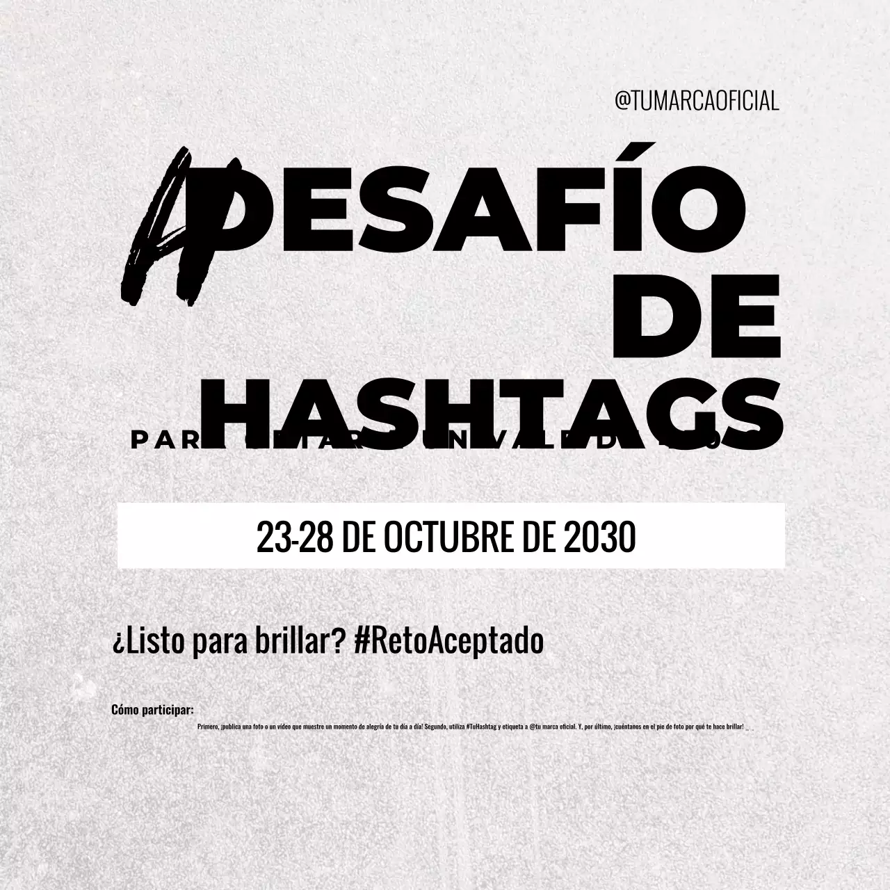 Promoción moderna en redes sociales de color gris