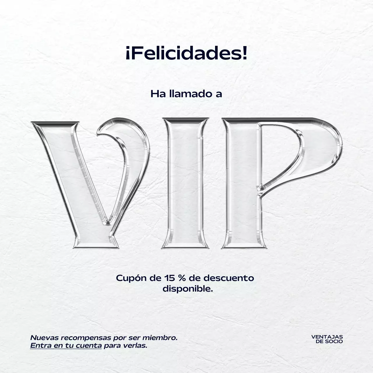 Promoción de recompensas de membresía moderna blanca