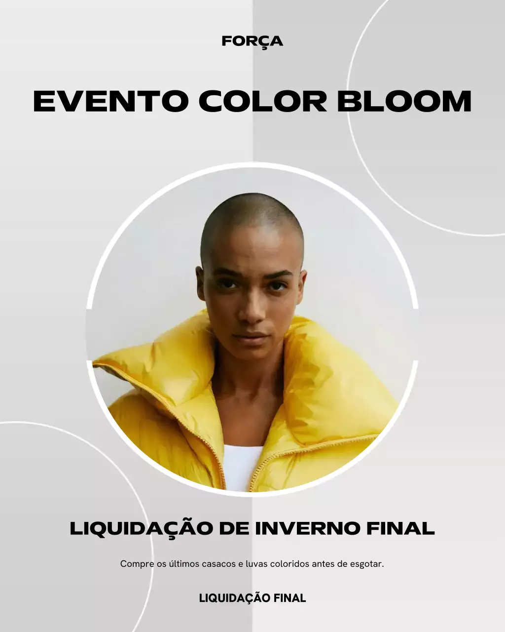 Postagem de promoção de moda moderna amarela no Instagram