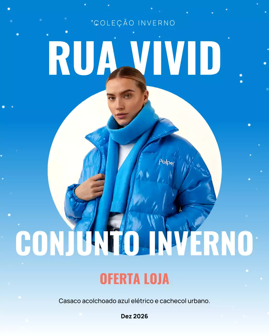 Postagem de promoção de moda moderna azul no Instagram