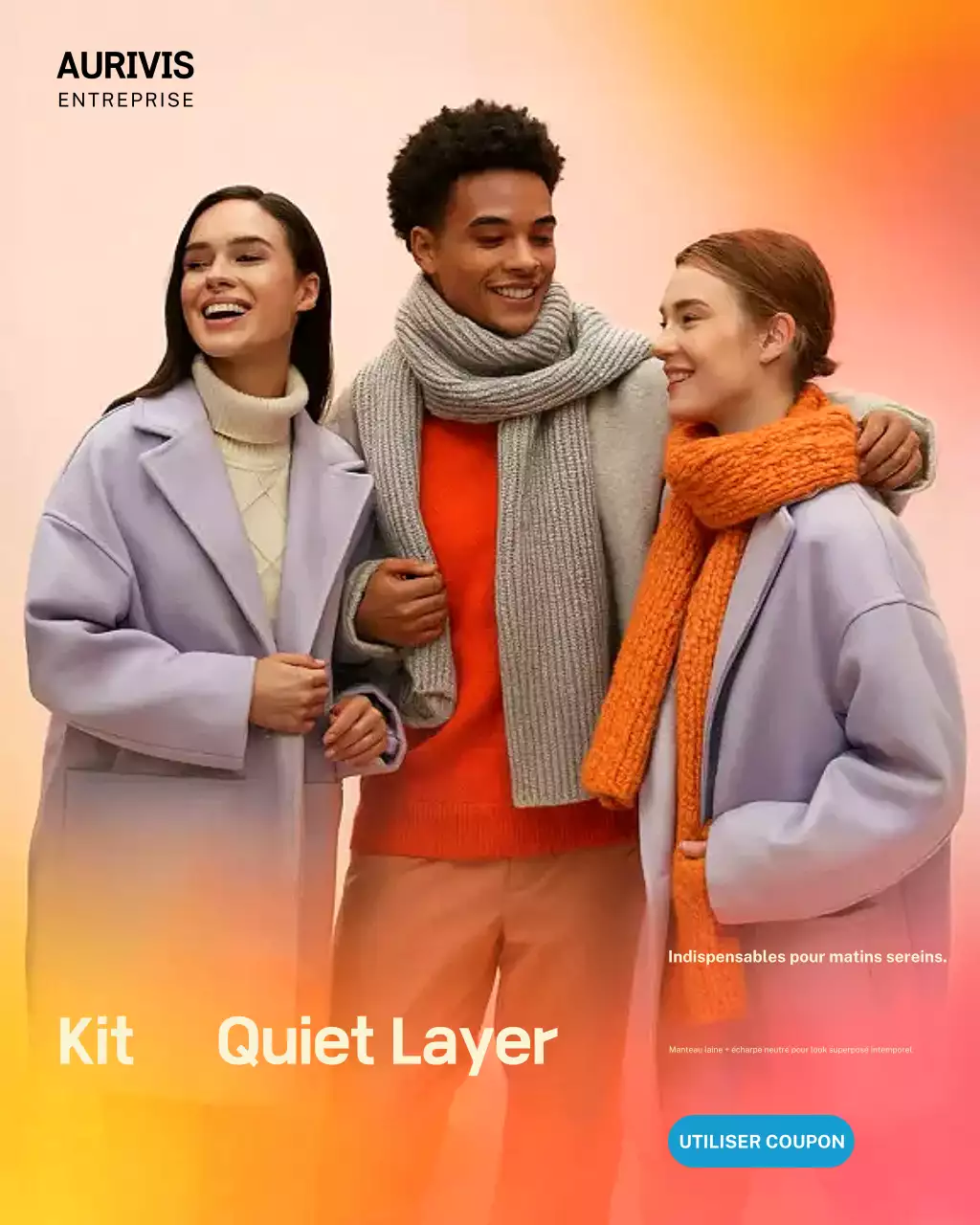 Publication Instagram de promotion de la mode tendance orange