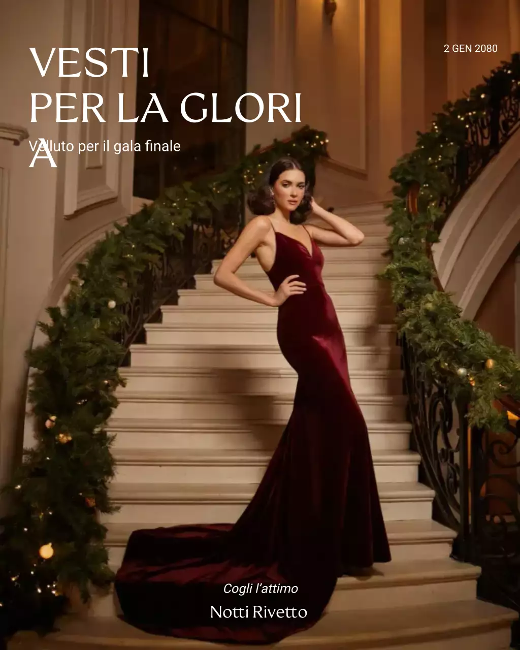 Pubblicità di moda elegante con vino su Instagram