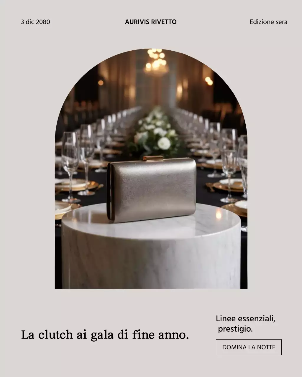 Post Instagram promozionale di moda elegante in argento