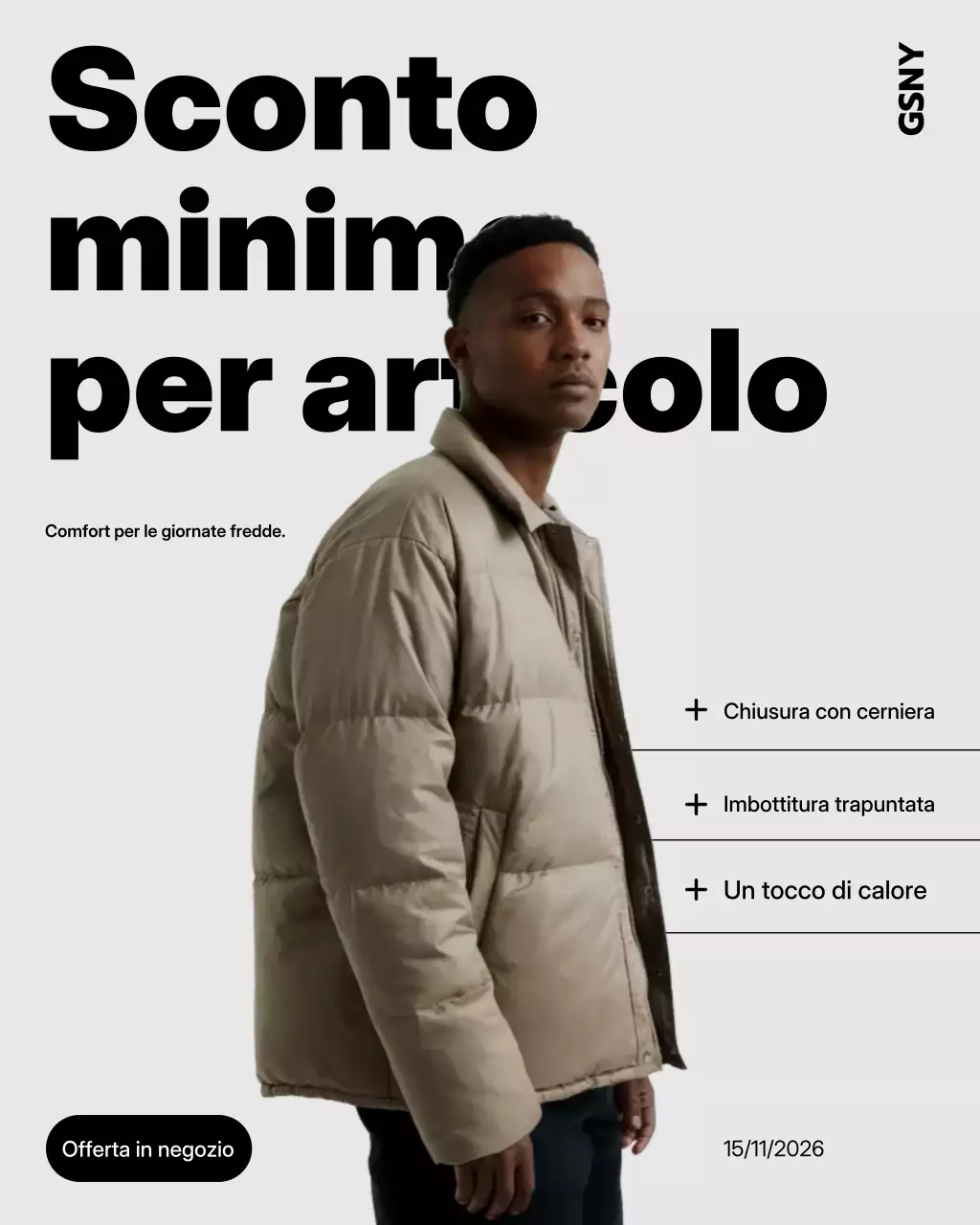 Post Instagram promozionale di moda minimal beige