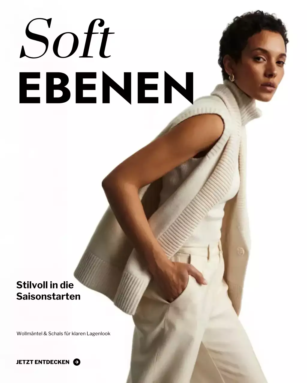 Instagram-Post zur Förderung von Beige Elegant Fashion