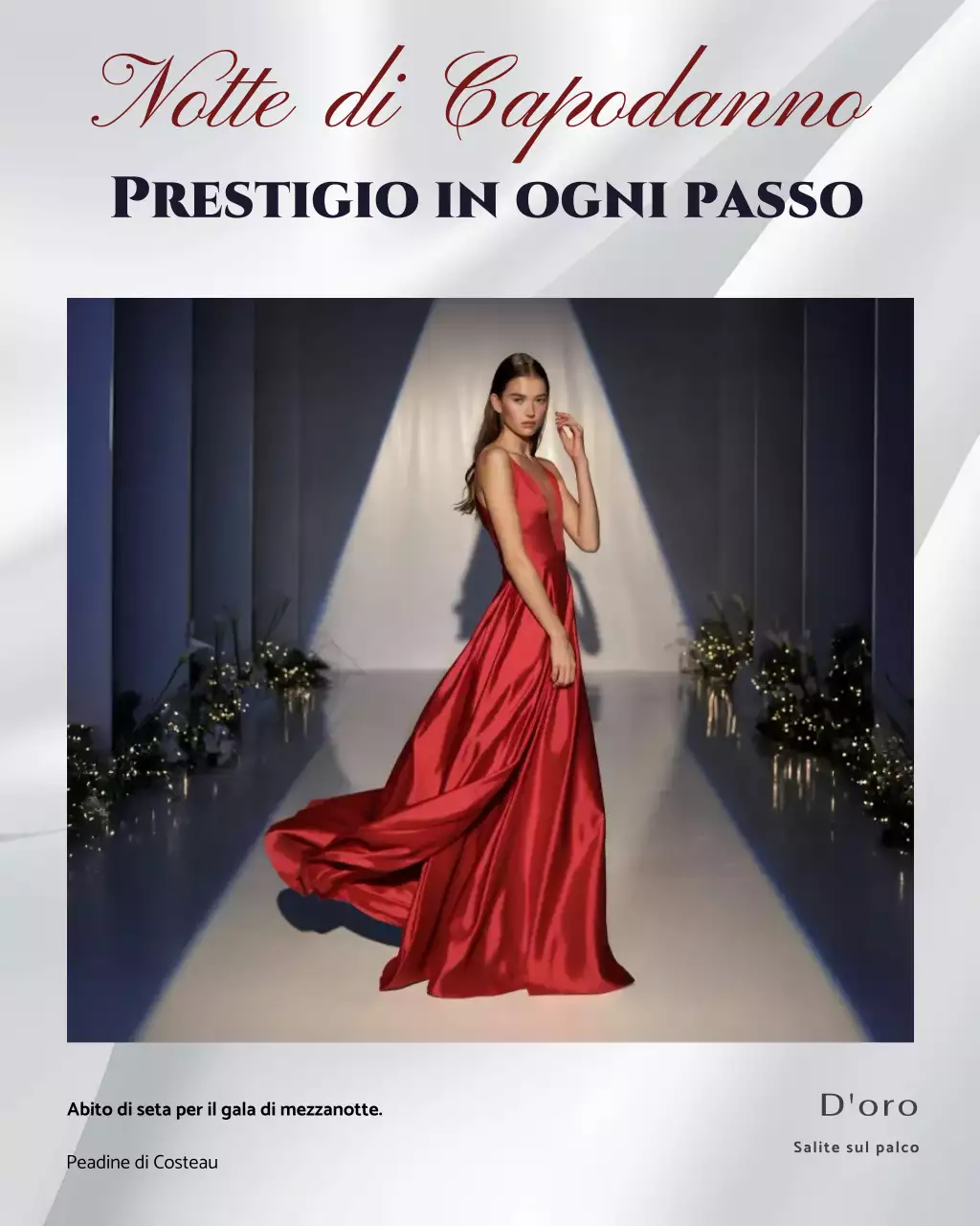 Post Instagram pubblicitario di moda elegante rosso