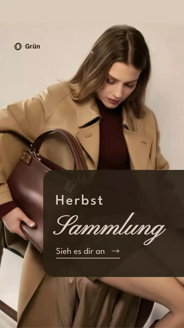 Beige Elegant Fashion Werbung Instagram Story