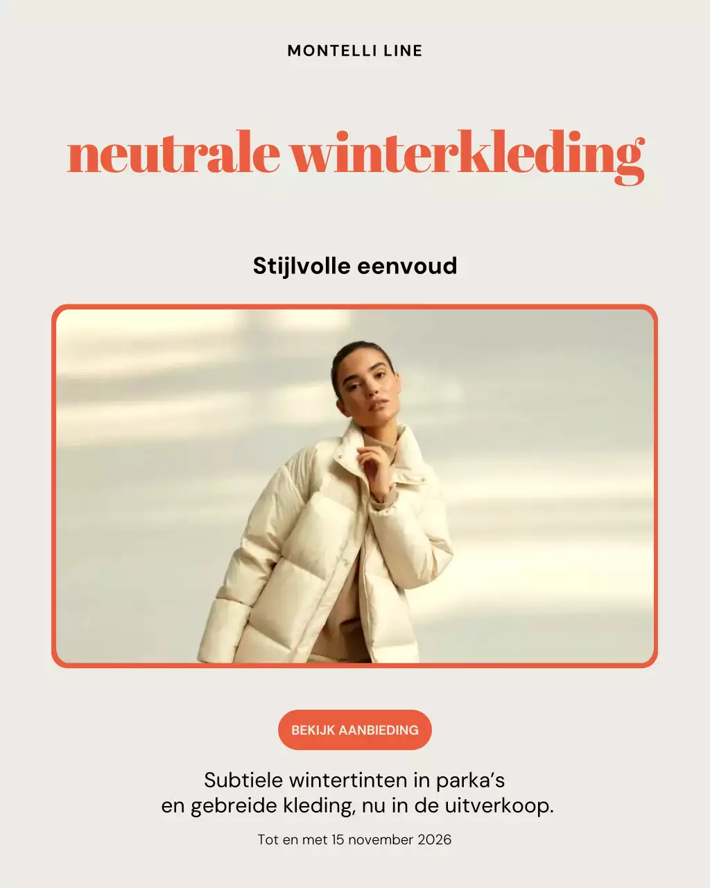 Beige moderne mode promotie Instagram-bericht