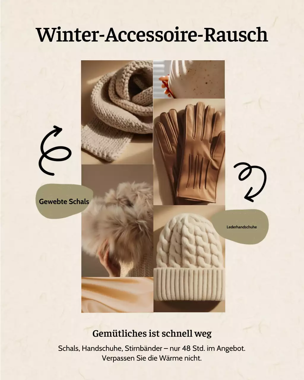 Beige Modern Winter Promotion Instagram-Post