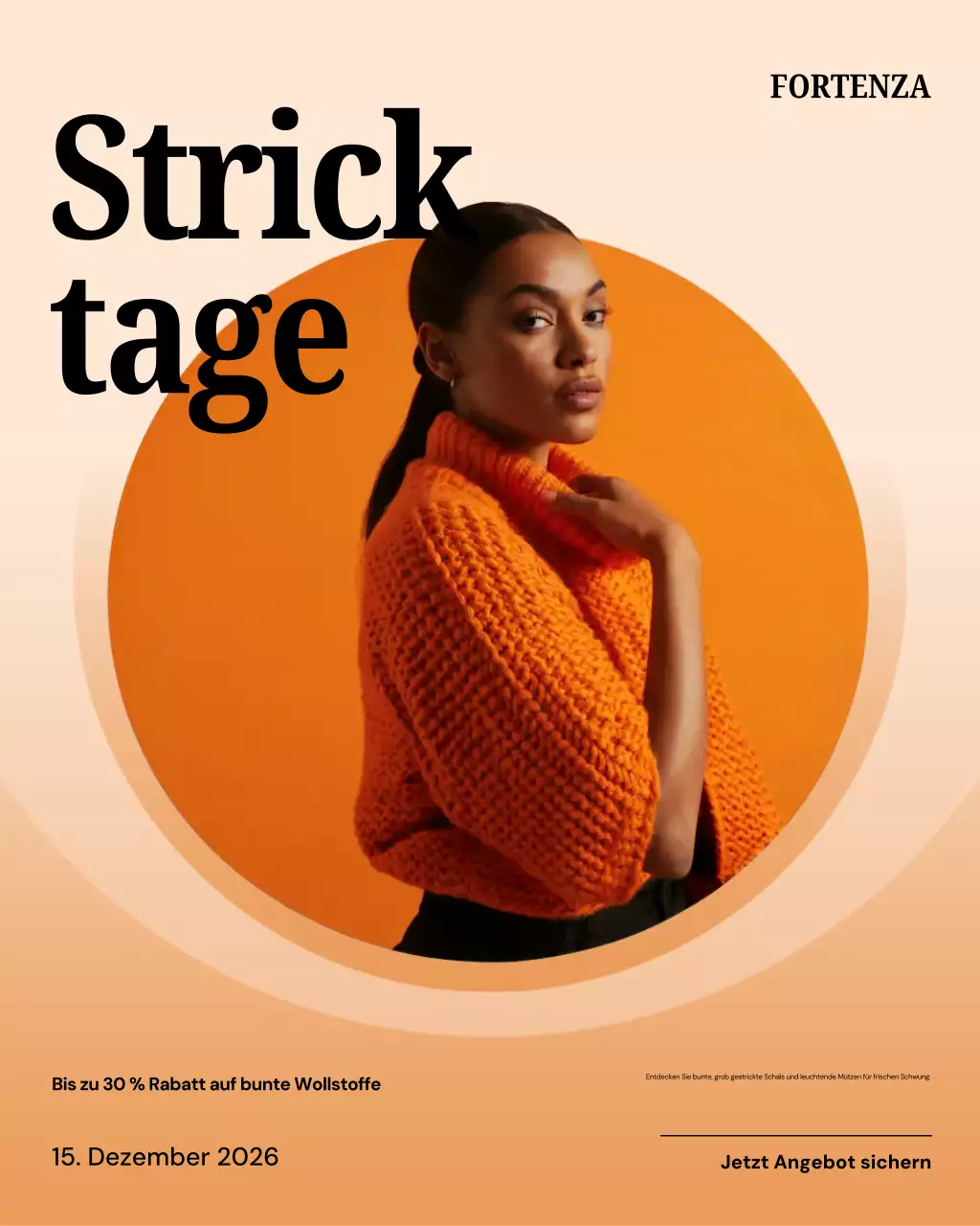 Orange Trendy Fashion Promotion Instagram Post