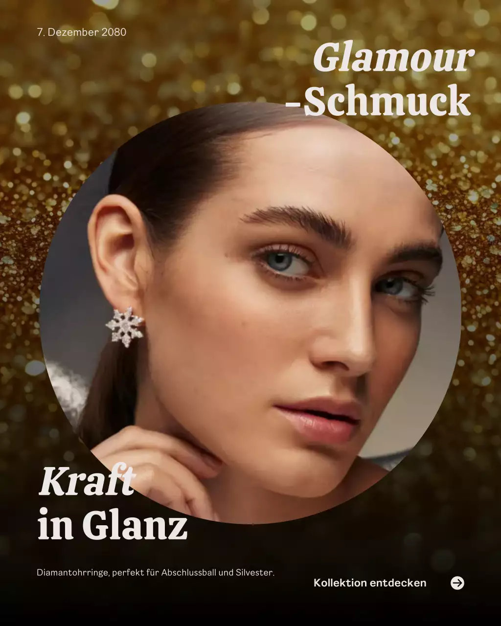 Instagram-Post zur Promotion von Beige Elegant Jewelry