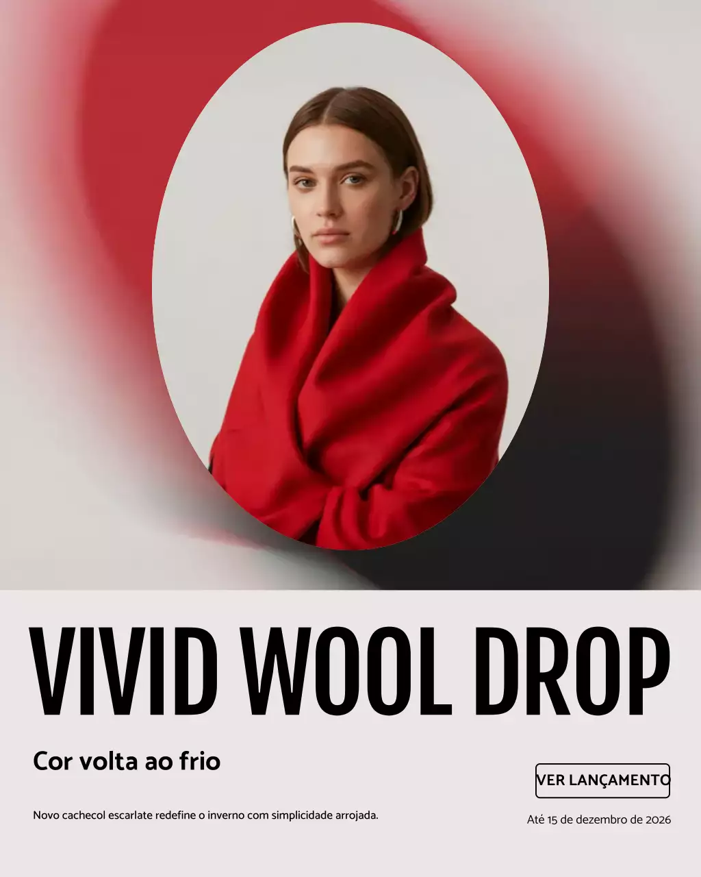 Postagem de promoção de moda moderna vermelha no Instagram