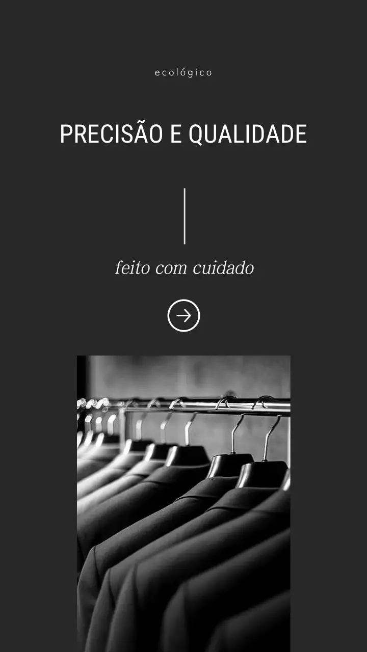 História do Instagram de propaganda de moda elegante em preto