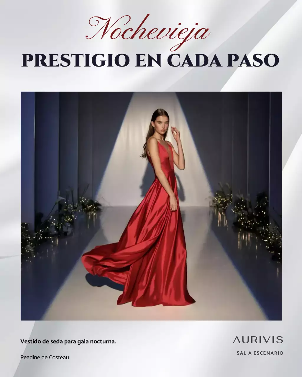 Publicación de Instagram de un anuncio de moda elegante y rojo