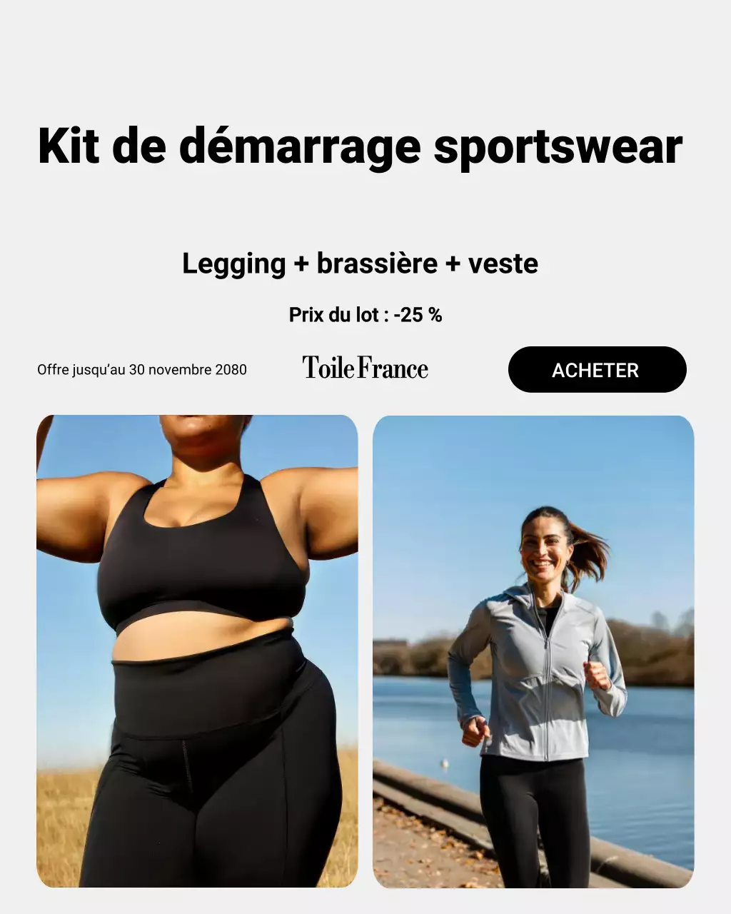 Publication Instagram promotionnelle de Black Modern Fitness