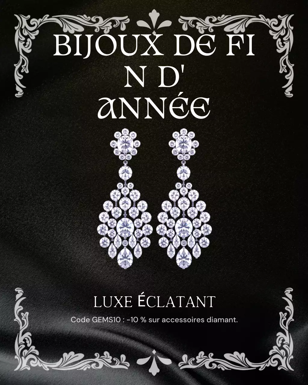 Publication Instagram promotionnelle sur les bijoux élégants en or