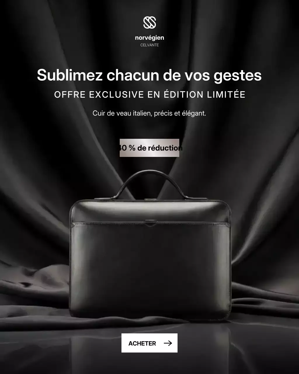 Publicité Instagram pour Back Elegant Leather